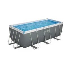 Piscine Tubulaire Hors Sol Vostok Gris Foncé Bestway. Rectangulaire 4x2m Avec Pompe. Filtre à Cartouche. Diffuseur Et échelle -Promos Jardelis Boutique 647ecfb56eaa15.26697488