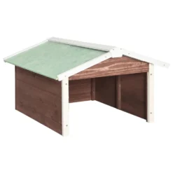 VIDAXL Garage De Tondeuse à Gazon 72x87x50 Cm Moka Et Blanc Sapin -Promos Jardelis Boutique 6480d3498028b2.73856718