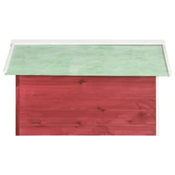 VIDAXL Garage De Tondeuse à Gazon 72x87x50 Cm Rouge Et Blanc Sapin -Promos Jardelis Boutique 6480d34c523827.95805859