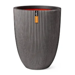 Vase élégant Groove 46x58 Cm Anthracite -Promos Jardelis Boutique 6482c45ad94015.81691499