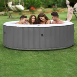 Spa Mspa Gonflable Rond – Kili 4 Gris 4 Places - Système Anti-gel Et De Désinfection Uvc + Bâche. 180 Cm. Pompe. Chauffage. 8 Spa Mspa Gonflable Rond – Kili 4 Gris 4 Places - Système Anti-gel Et De Désinfection Uvc + Bâche. 180 Cm. Pompe. Chauffage. -Promos Jardelis Boutique 6488617b0586d6.62817997