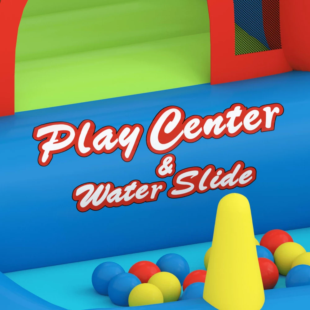 Happy Hop Château Gonflable Avec Toboggan Et Piscine 330x441x233 Cm 7 Happy Hop Château Gonflable Avec Toboggan Et Piscine 330x441x233 Cm – Image 7