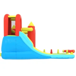 Happy Hop Château Gonflable Avec Toboggan Et Piscine 298x400x221 Cm -Promos Jardelis Boutique 648c44573524b1.06470219