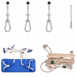 VIDAXL Siège De Balançoire Avec échelle De Corde Bleu Pe 8 VIDAXL Siège De Balançoire Avec échelle De Corde Bleu Pe -Promos Jardelis Boutique 648c91ae9756b7.53158395