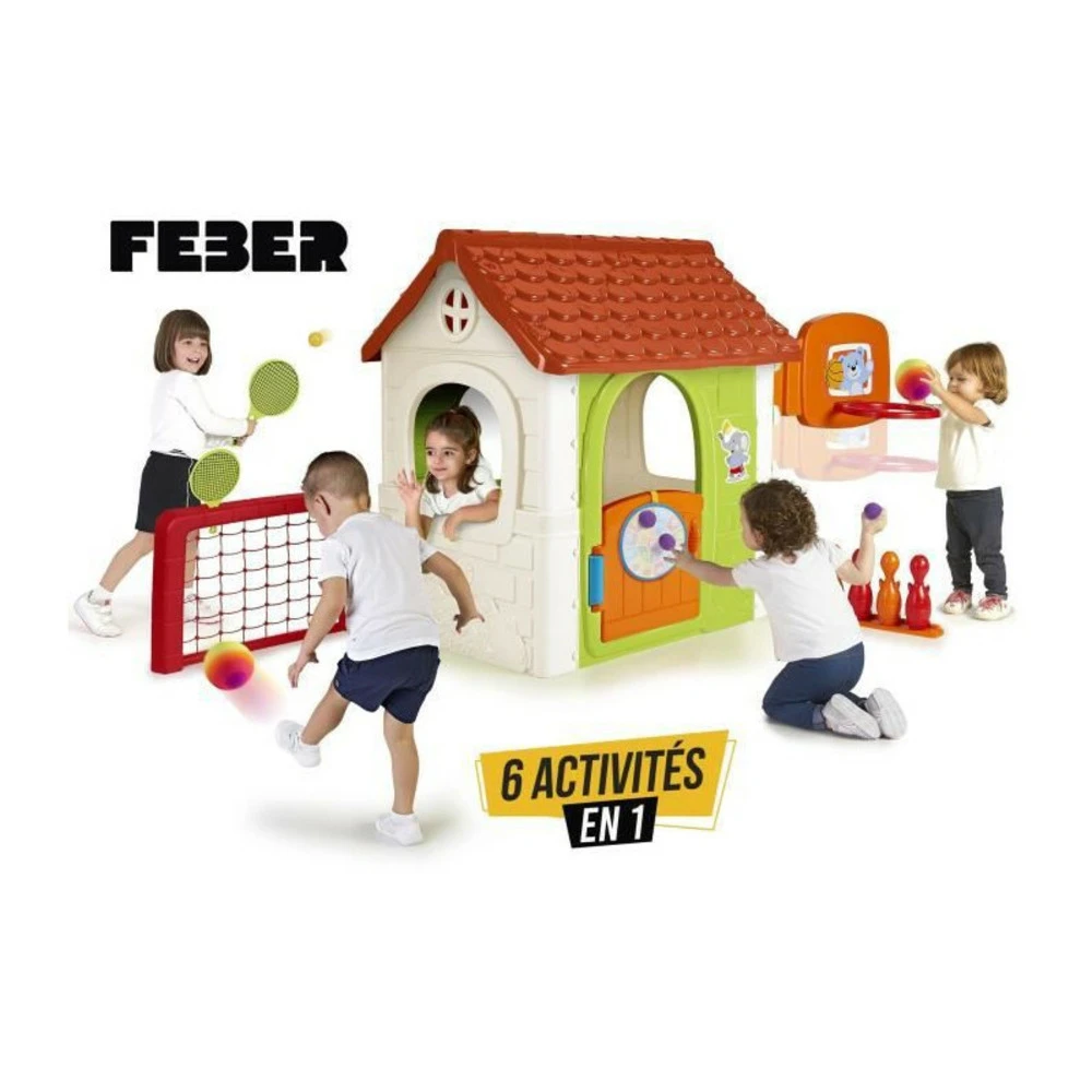 Feber - Maison De Jeu Avec 6 Activités Sportives Inclues Et Accessoires 2 Feber - Maison De Jeu Avec 6 Activités Sportives Inclues Et Accessoires – Image 2