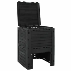 VIDAXL Composteur De Jardin Noir 280 L Polypropylène -Promos Jardelis Boutique 649887c8456163.33202743