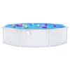 VIDAXL Piscine Ronde Avec Parois En Acier 550x120 Cm Blanc