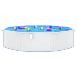 VIDAXL Piscine Ronde Avec Parois En Acier 550x120 Cm Blanc 8 VIDAXL Piscine Ronde Avec Parois En Acier 550x120 Cm Blanc -Promos Jardelis Boutique 64988b4711fec9.95277064