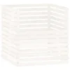 VIDAXL Composteur Blanc 100x100x102 Cm Bois Massif De Pin