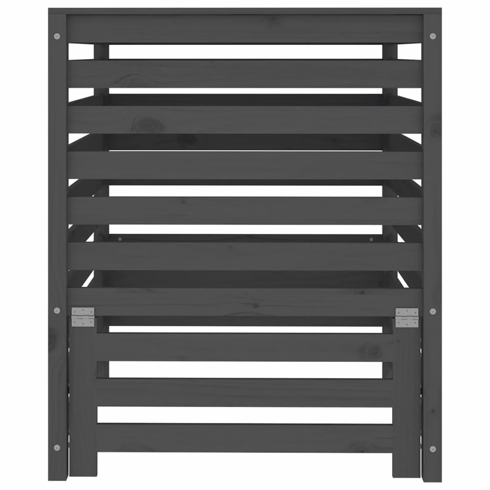 VIDAXL Composteur Gris 82,5x82,5x99,5 Cm Bois Massif De Pin 5 VIDAXL Composteur Gris 82,5x82,5x99,5 Cm Bois Massif De Pin – Image 5