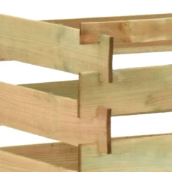 VIDAXL Composteur De Jardin à Lattes 100x100x80cm Bois De Pin Imprégné 7 VIDAXL Composteur De Jardin à Lattes 100x100x80cm Bois De Pin Imprégné -Promos Jardelis Boutique 6499e3ca516875.80483941