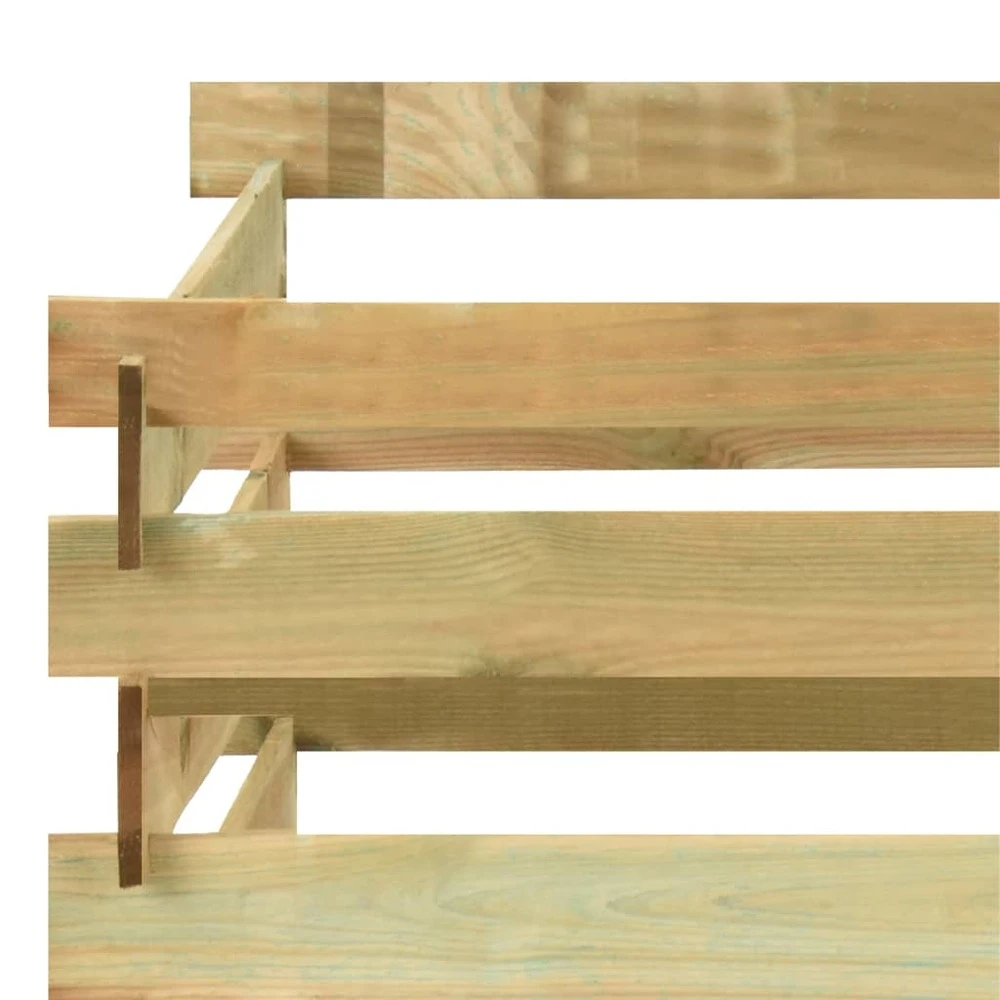 VIDAXL Composteur De Jardin à Lattes 100x100x80cm Bois De Pin Imprégné 4 VIDAXL Composteur De Jardin à Lattes 100x100x80cm Bois De Pin Imprégné – Image 4
