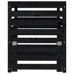 VIDAXL Composteur Noir 63,5x63,5x77,5 Cm Bois Massif De Pin -Promos Jardelis Boutique 6499e3cbb40742.20950762