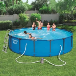 Bestway Kit Piscine Steel Pro Max Pools D 457 H 107 + FAC+ T + B + E -Promos Jardelis Boutique 728140 003
