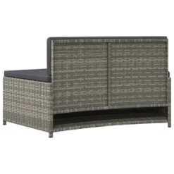 VIDAXL Bancs De Spa Avec Coussins 2 Pcs Gris Résine Tressée -Promos Jardelis Boutique 8923fc7b01bfa74b