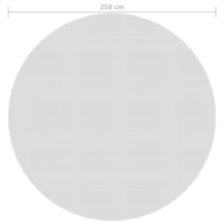 VIDAXL Film Solaire De Piscine Flottant Pe 250 Cm Gris -Promos Jardelis Boutique 8d68315754a30524