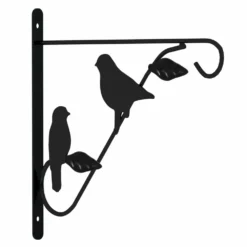 VIDAXL Supports De Panier Suspendu Avec Jardinières 4 Pcs Noir Acier -Promos Jardelis Boutique d5511bf84038f2c6