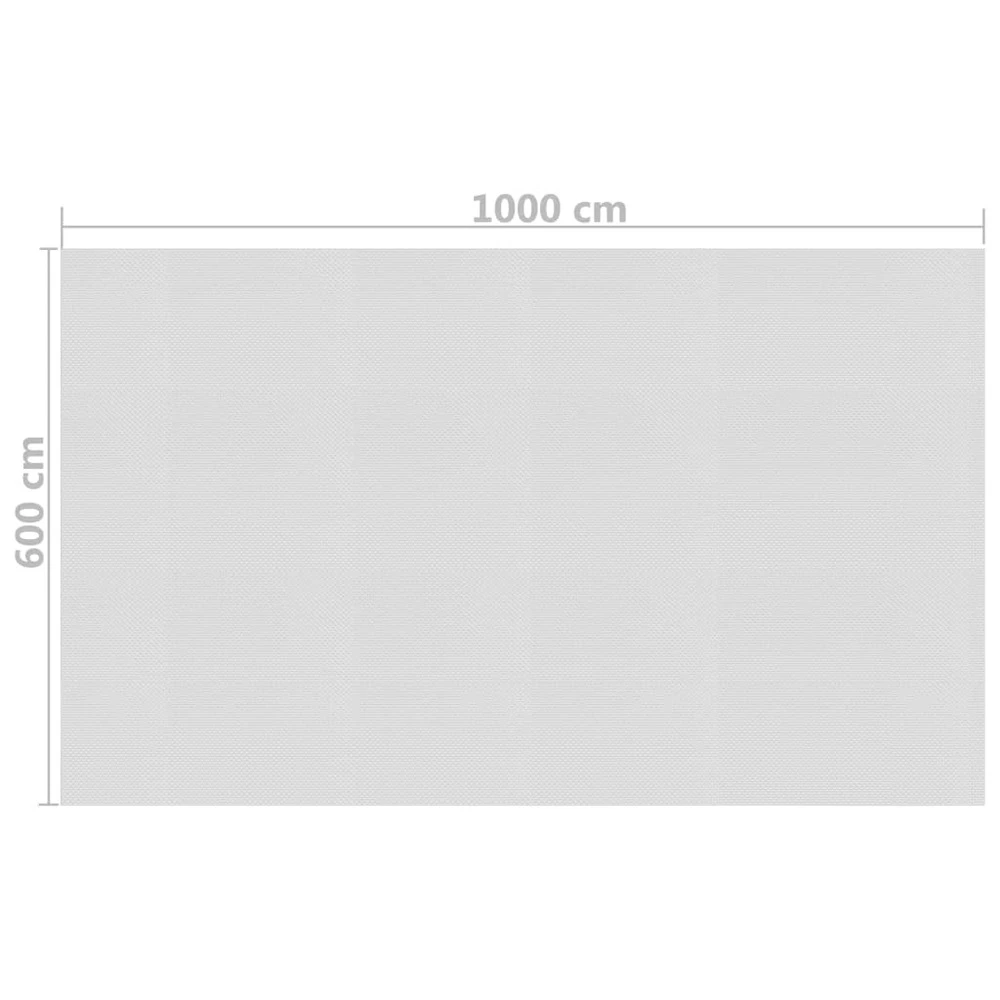 VIDAXL Film Solaire De Piscine Flottant Pe 1000x600 Cm Gris 4 VIDAXL Film Solaire De Piscine Flottant Pe 1000x600 Cm Gris – Image 4